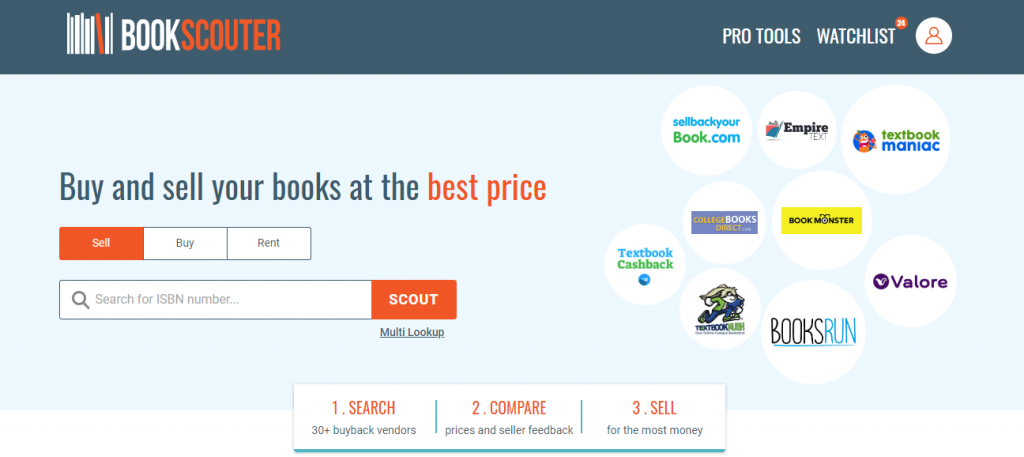 sell books on bookscouter