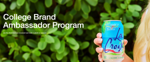 LaCroix Water college ambassador